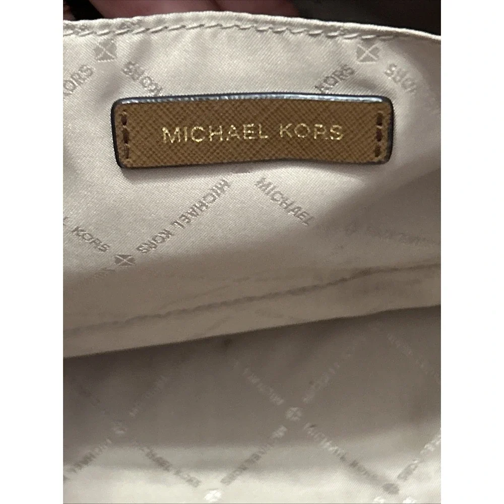 Michael Kors Sady Large Multifunctional Top Zip Tote Brown Laptop Bag EUC